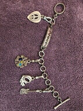Silver Lucky Brand Charm Bracelet